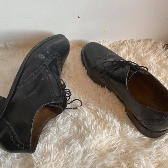 Florsheim Shoes Florsheim Mens Brookside Lace Up Black Shoes Sz 1